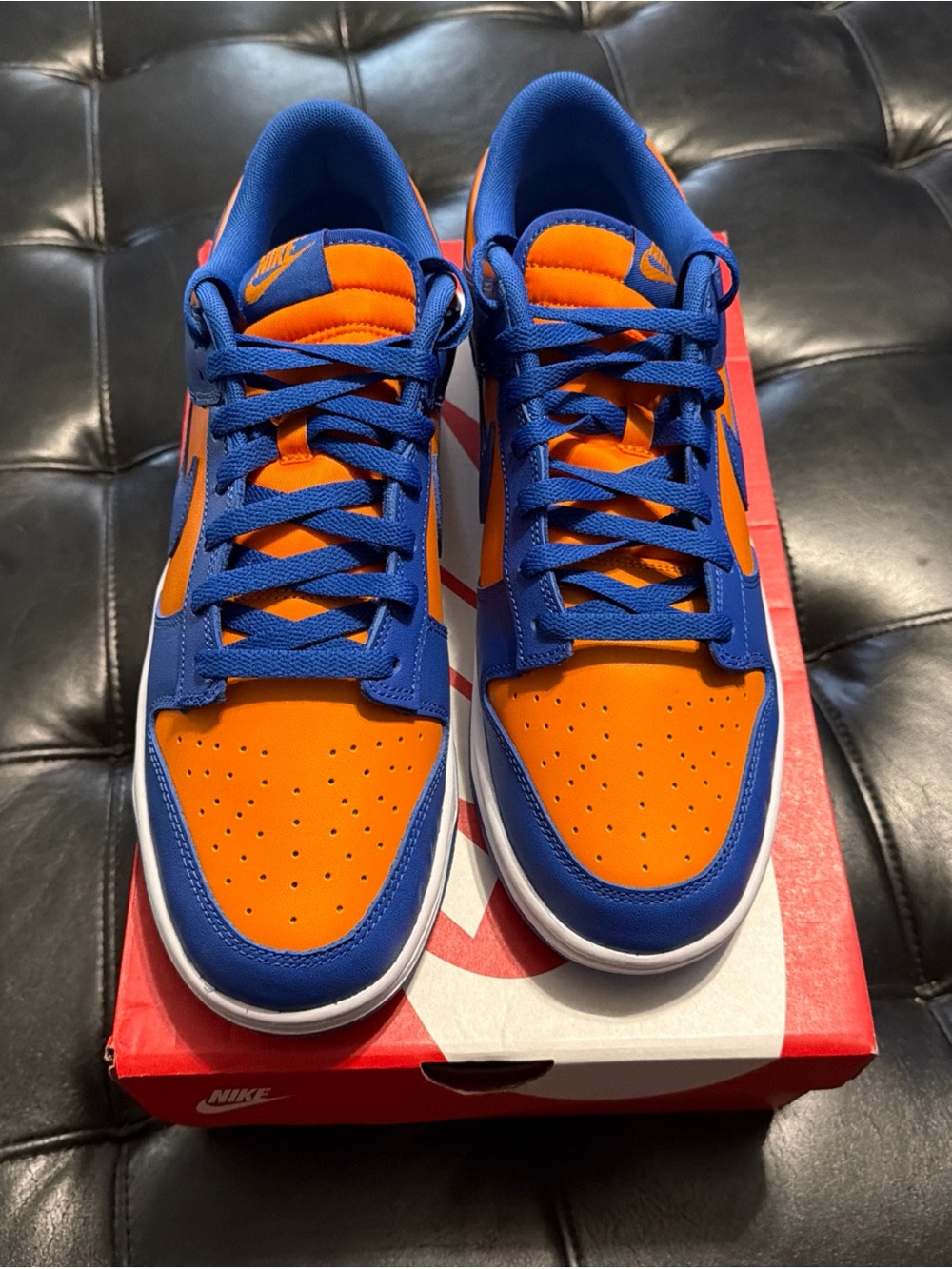 Mens Nike Dunk low Orange Blue Size 12.5